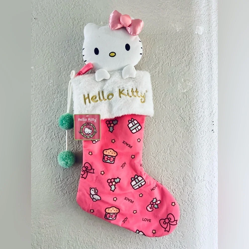 Hello kitty Sanrio hello kitty christmas stocking big size see measurements